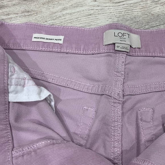 Loft high rise skinny 6 petite corduroy pants - Picture 4 of 5